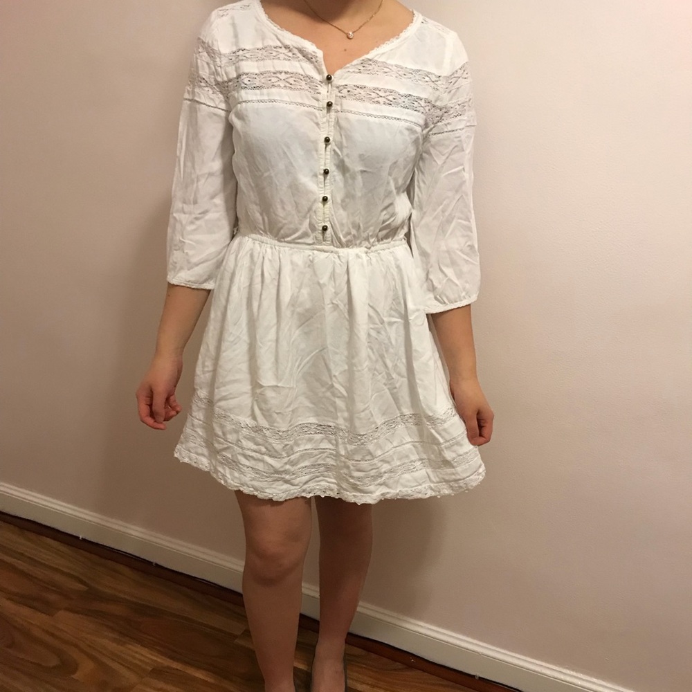 White boho dress